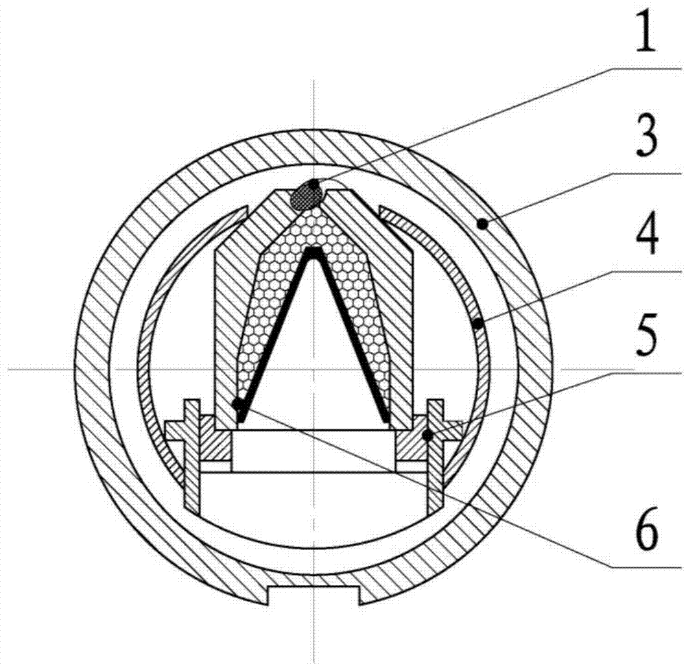 Perforator provided with built-in detonating cord extrusion-type bullet fixing component