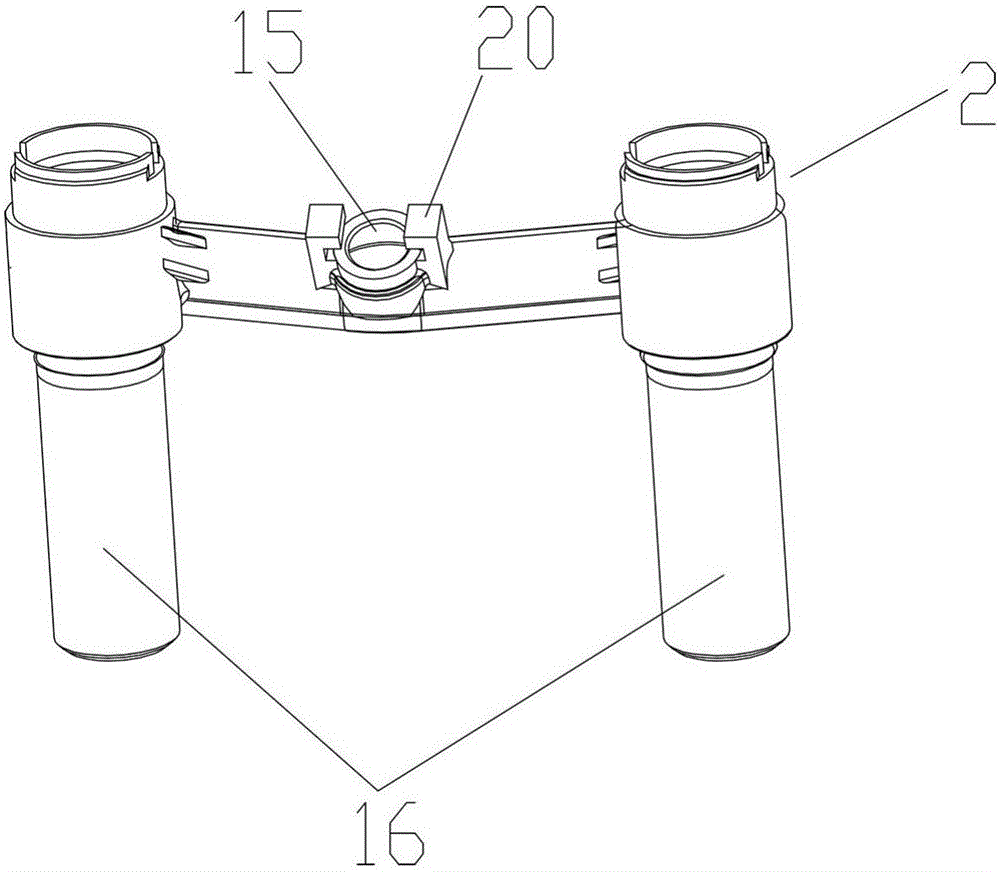 Integrated plastic faucet body forming method