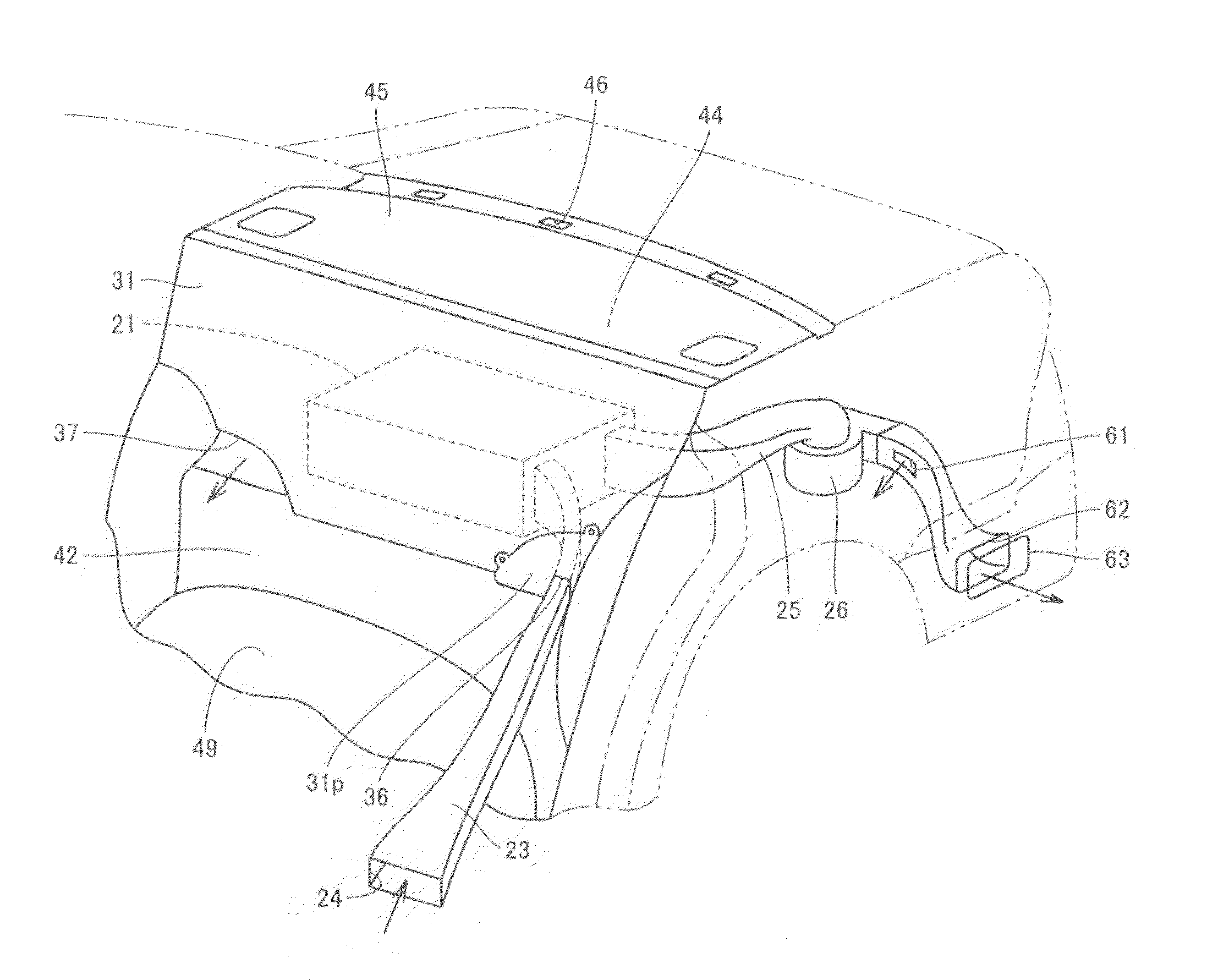 Battery cooling structure