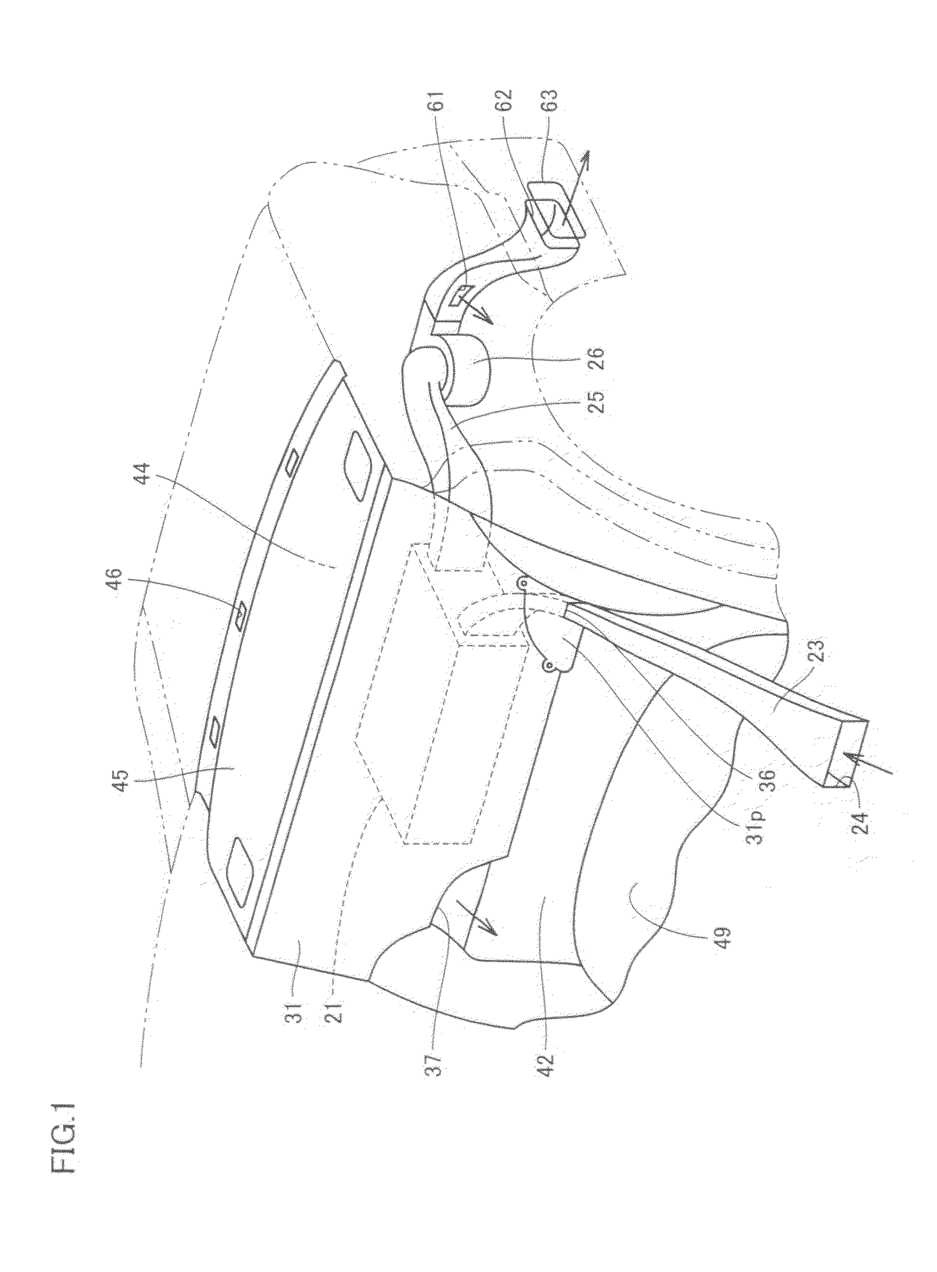 Battery cooling structure