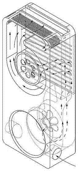 Dual-mode fresh air purification machine and indoor air purification circulation system