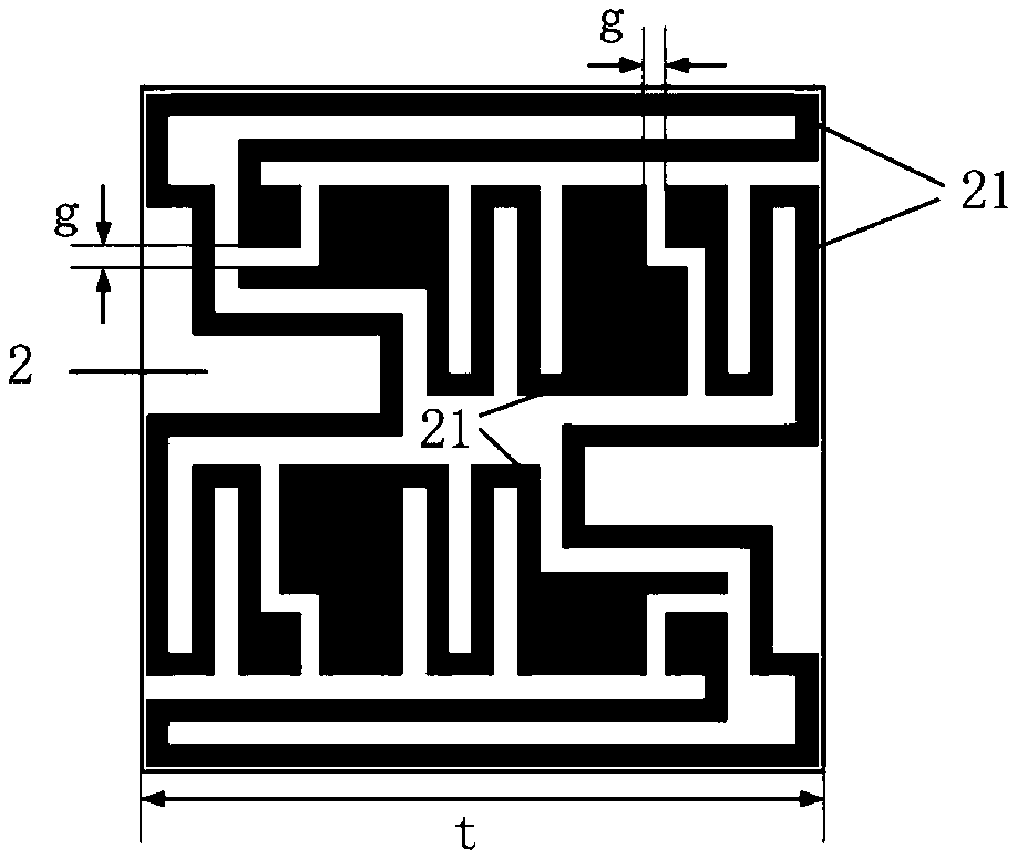 Frequency selective surface with high angular stability