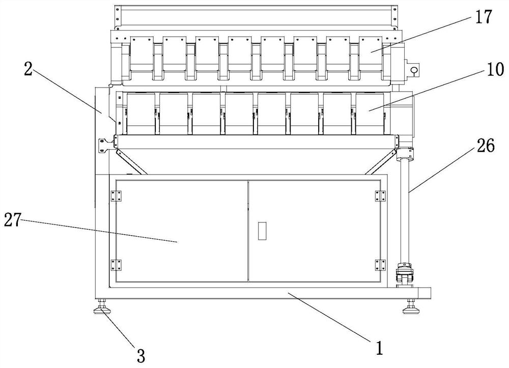 Floor type multi-head combined weighing machine