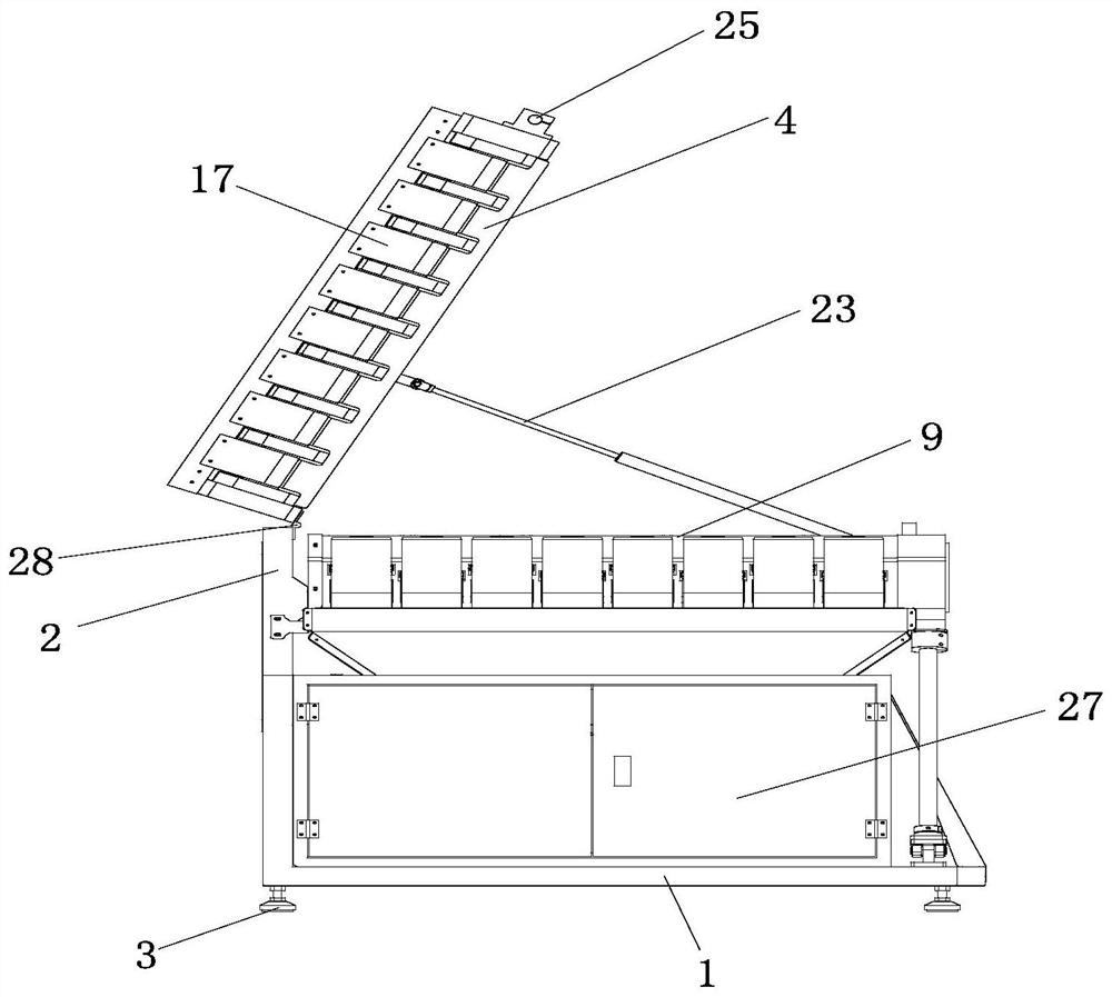 Floor type multi-head combined weighing machine