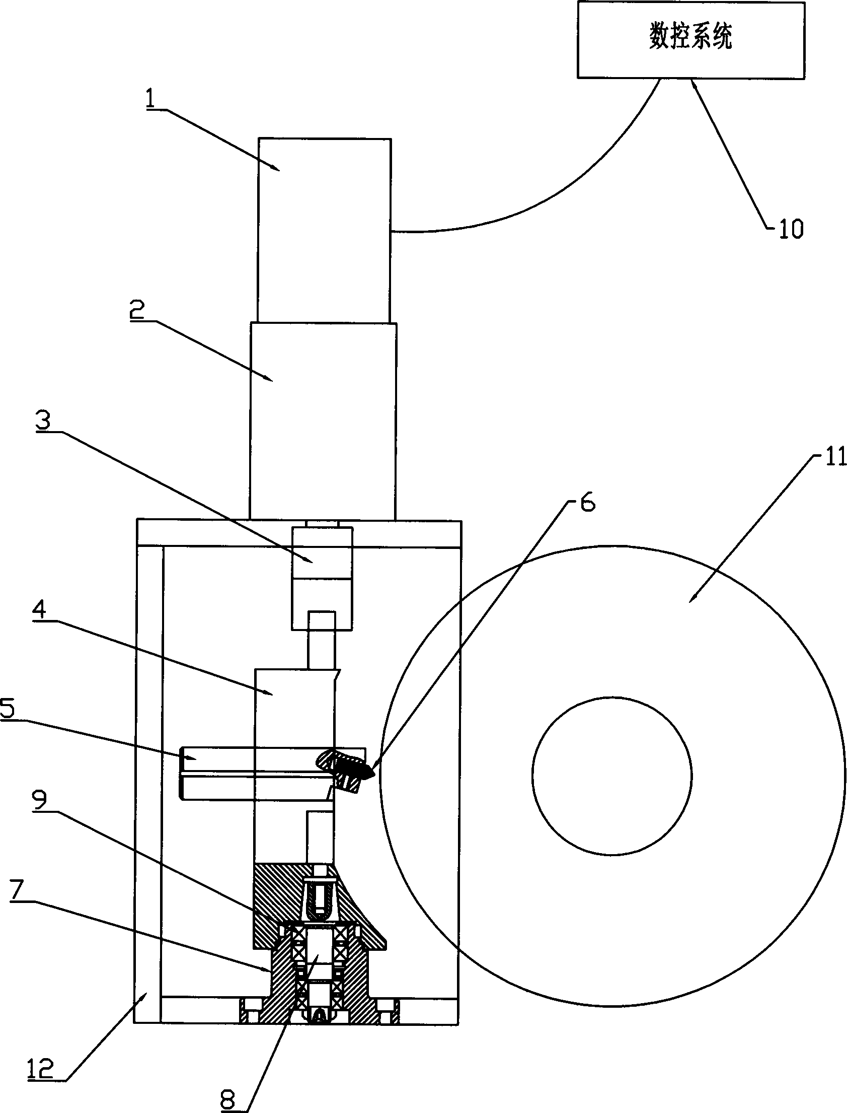 Servo-drive diamond pen arc trimmer