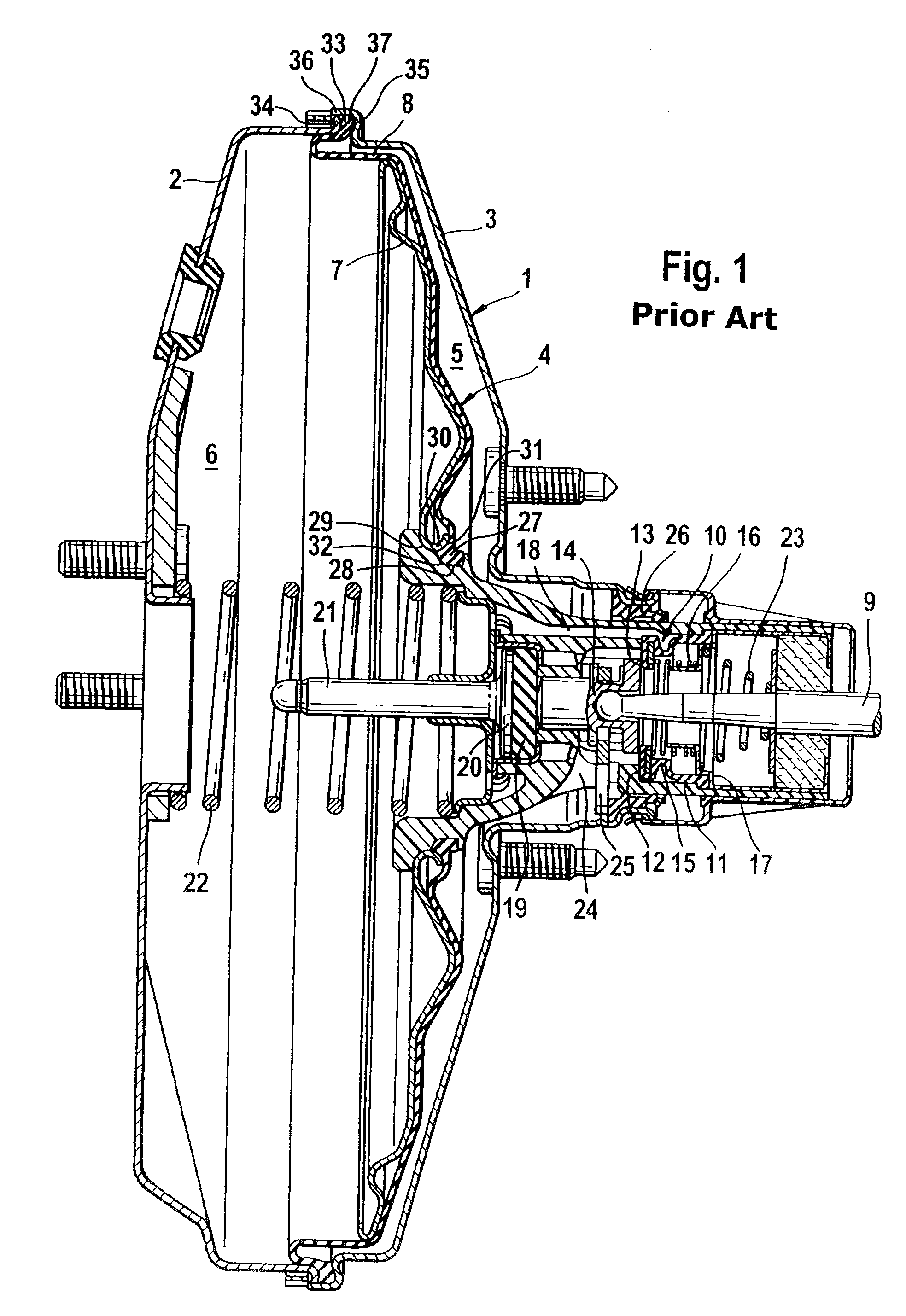 Pneumatic Servobrake and Diaphragm Therefor