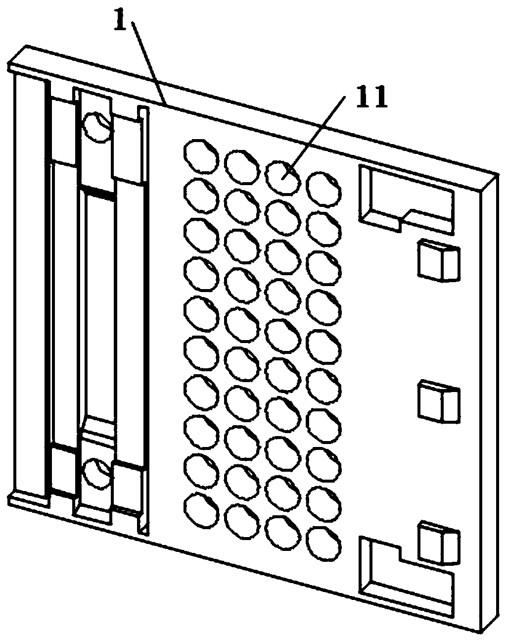 Composite packaging base for refrigerator