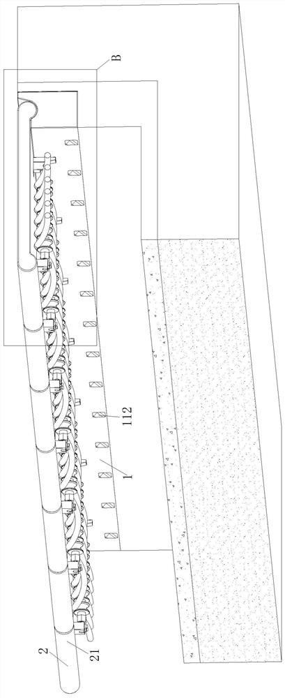 Cable trench cover plate assembly and use method thereof