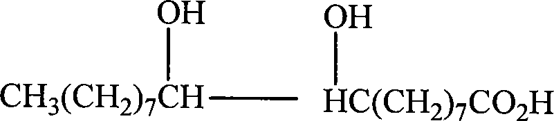 Method for preparing 9,10-dihydroxystearic acid and its methyl by hydrogen dioxide oxidation process