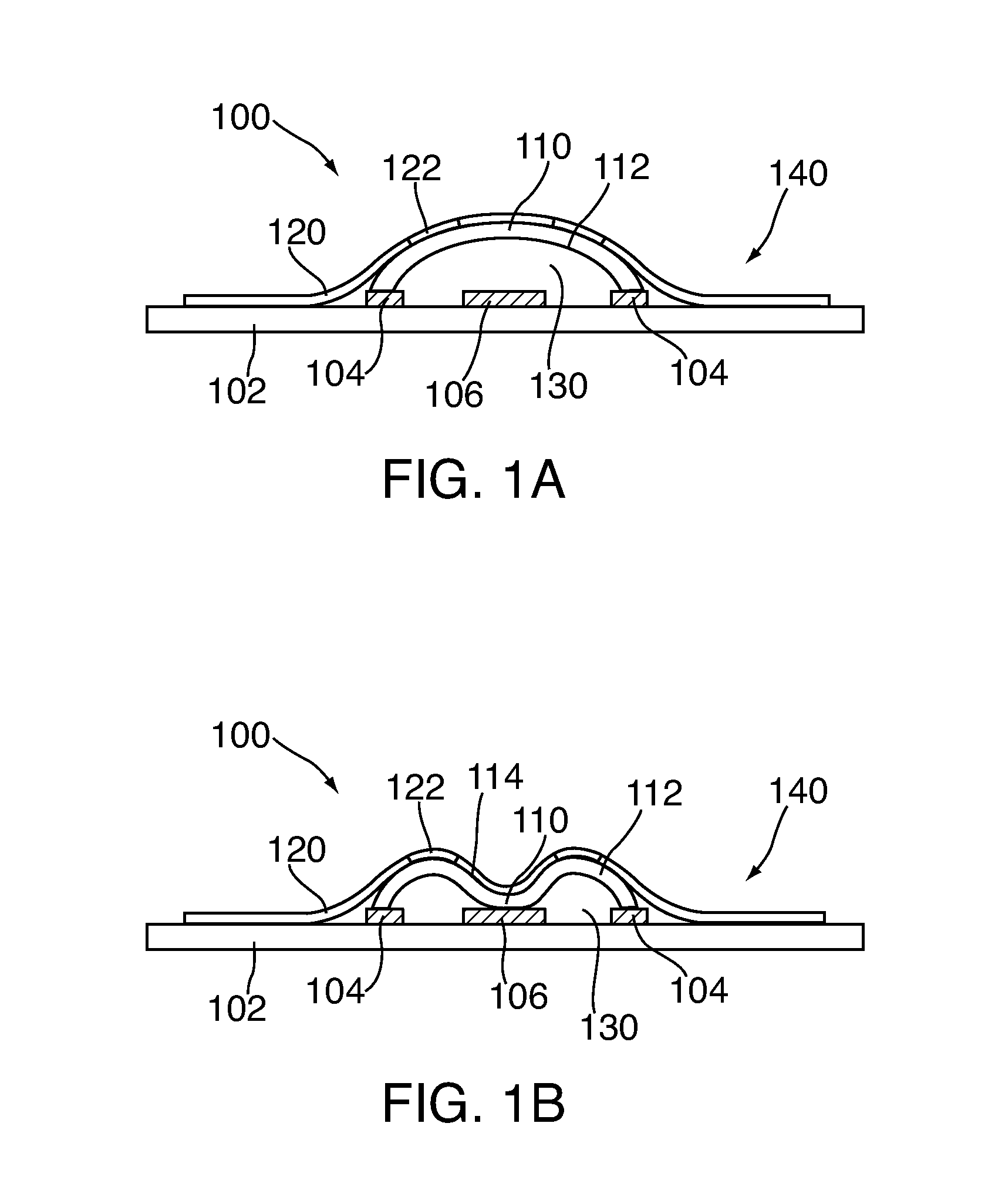 Contaminent resistant membrane in a dome switch and methods for making the same