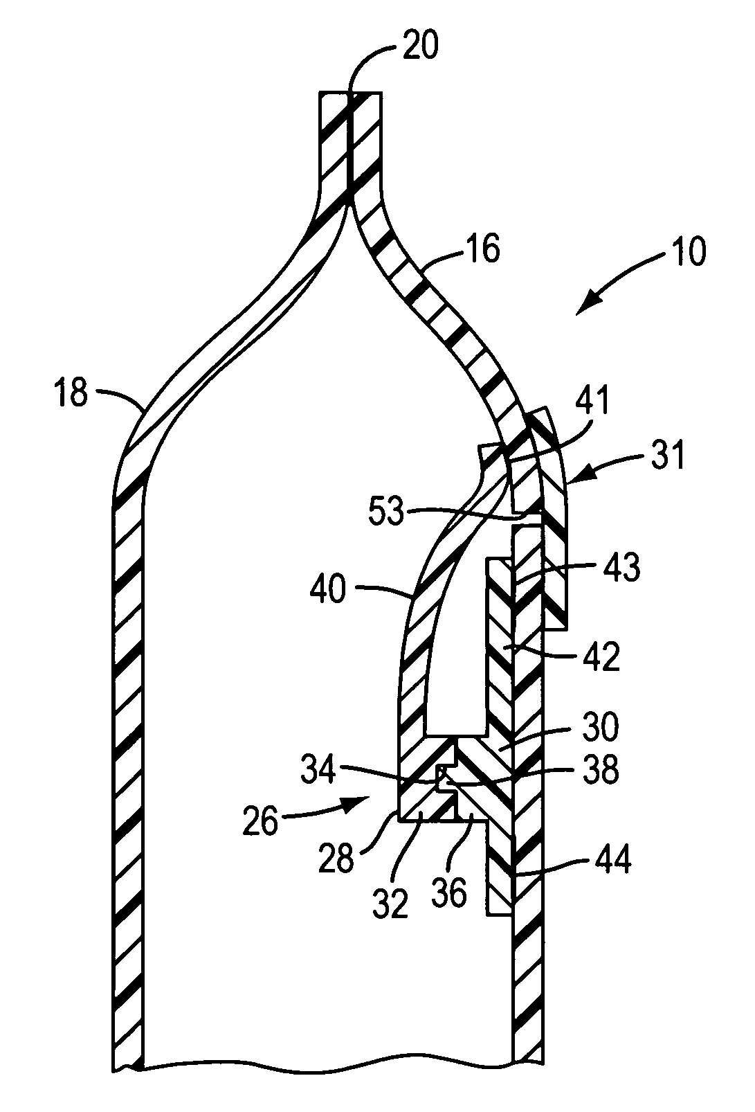 Recloseable package with protective patch