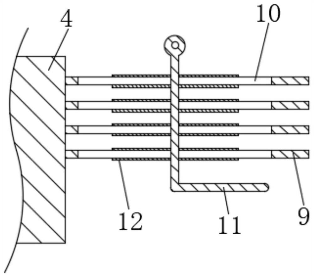 Slurry stirring device capable of removing wound textile