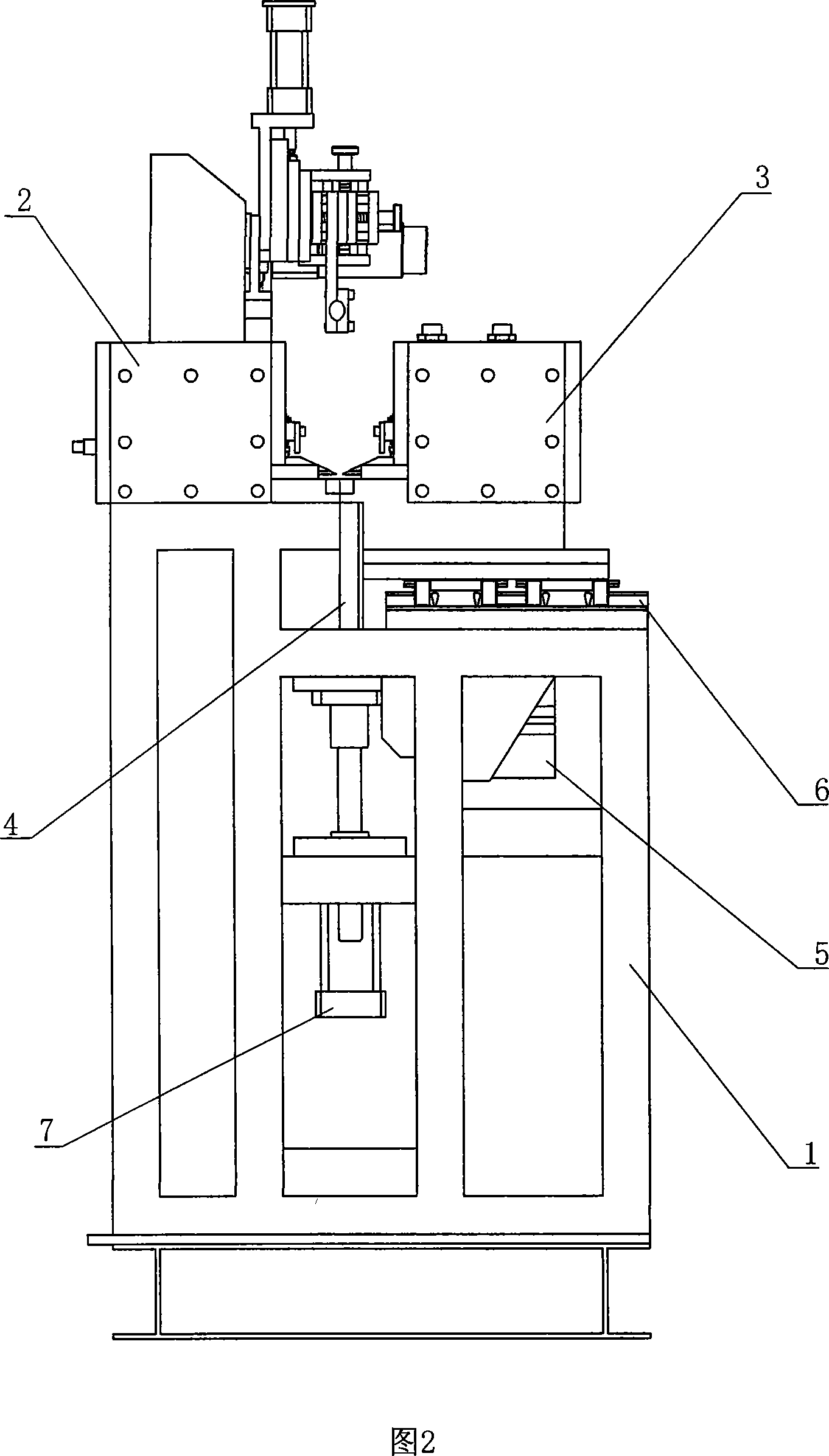 Novel straight seam welding machine