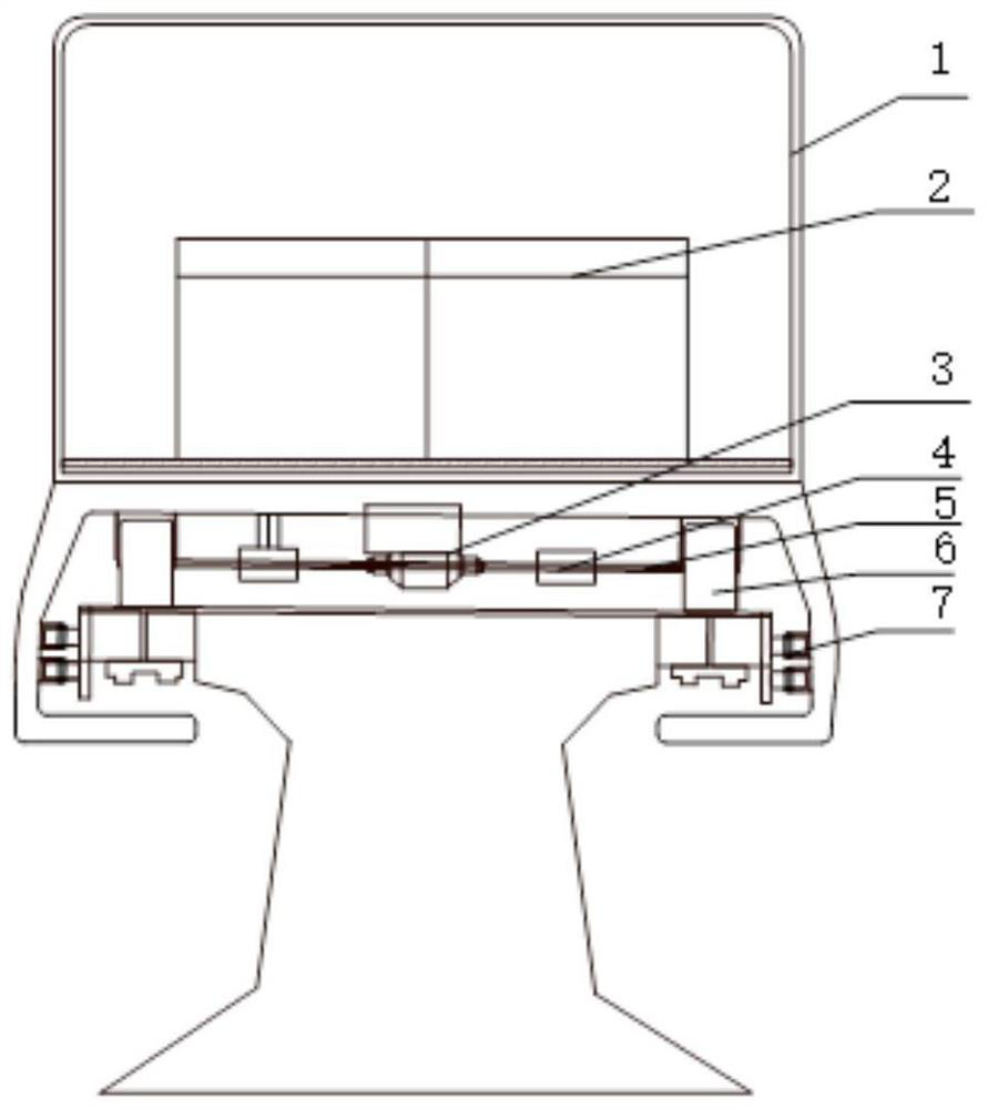 Charging rail car suitable for high-speed magnetic levitation