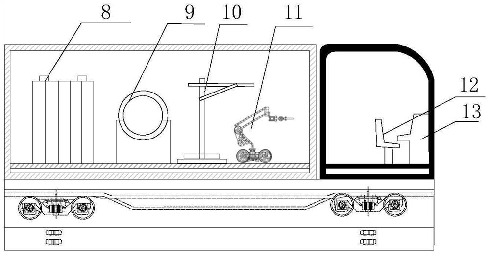 Charging rail car suitable for high-speed magnetic levitation