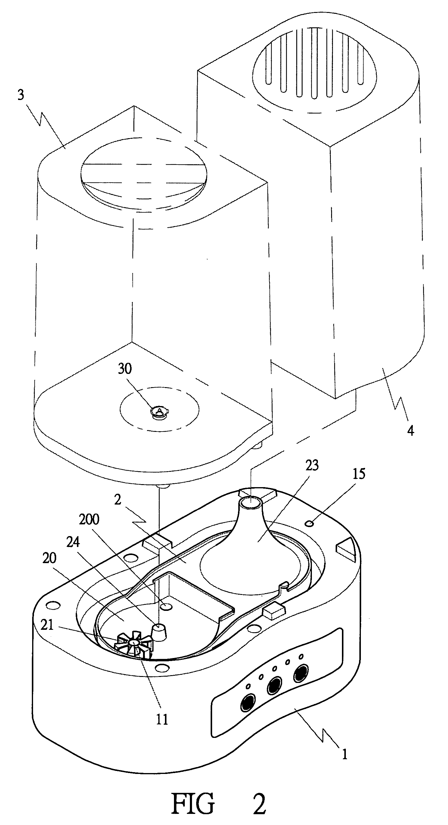 Safety device for a humidifier