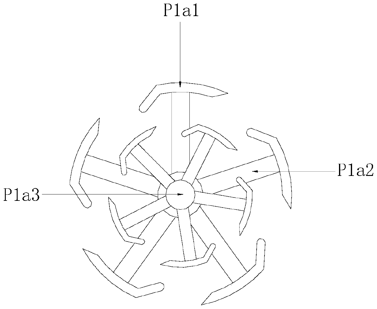 Sanitary pad fiber separation device by utilizing leading, absorbing and scraping principle