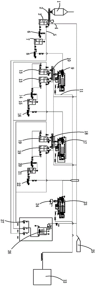 Cement kiln co-processing system for waste incineration fly ash