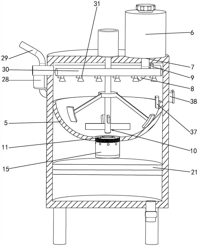 New energy automobile battery recovery environment-friendly sewage treatment device