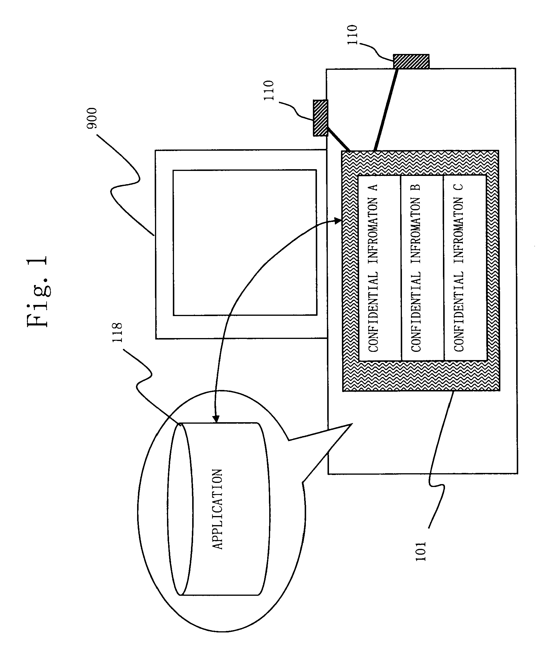 Confidential information memory apparatus, erasing method of confidential information, and erasing program of confidential information