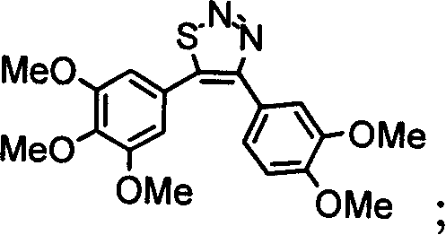 4,5-di-substituted-phenyl-1,2,3-thiadia-zole derivative, and its preparation method and uses