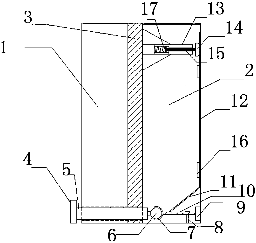 Electric power detection meter for a scrapped automobile recovery control cabinet