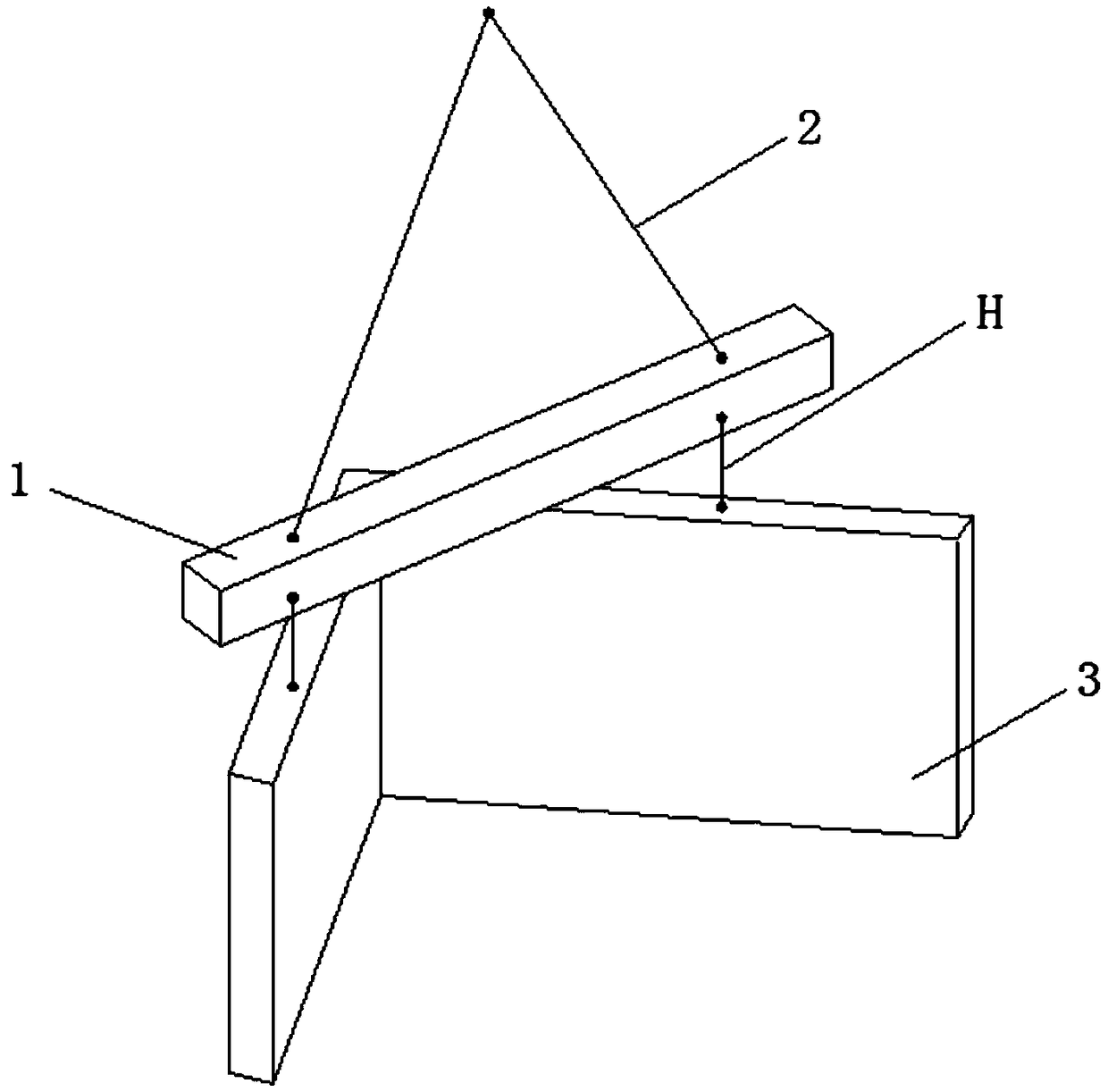 A kind of binding system and binding method of concrete hollow block wall piece of aggregate building