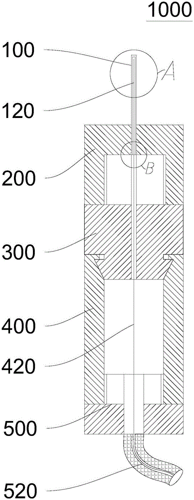 Flow velocity sensor probe and flow velocity measuring system