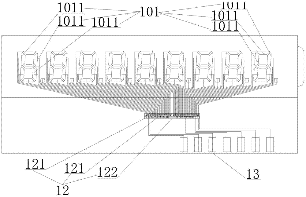 COG liquid crystal display module convenient to use