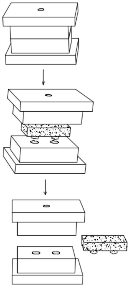 Injection molding process of foamed multicolor material