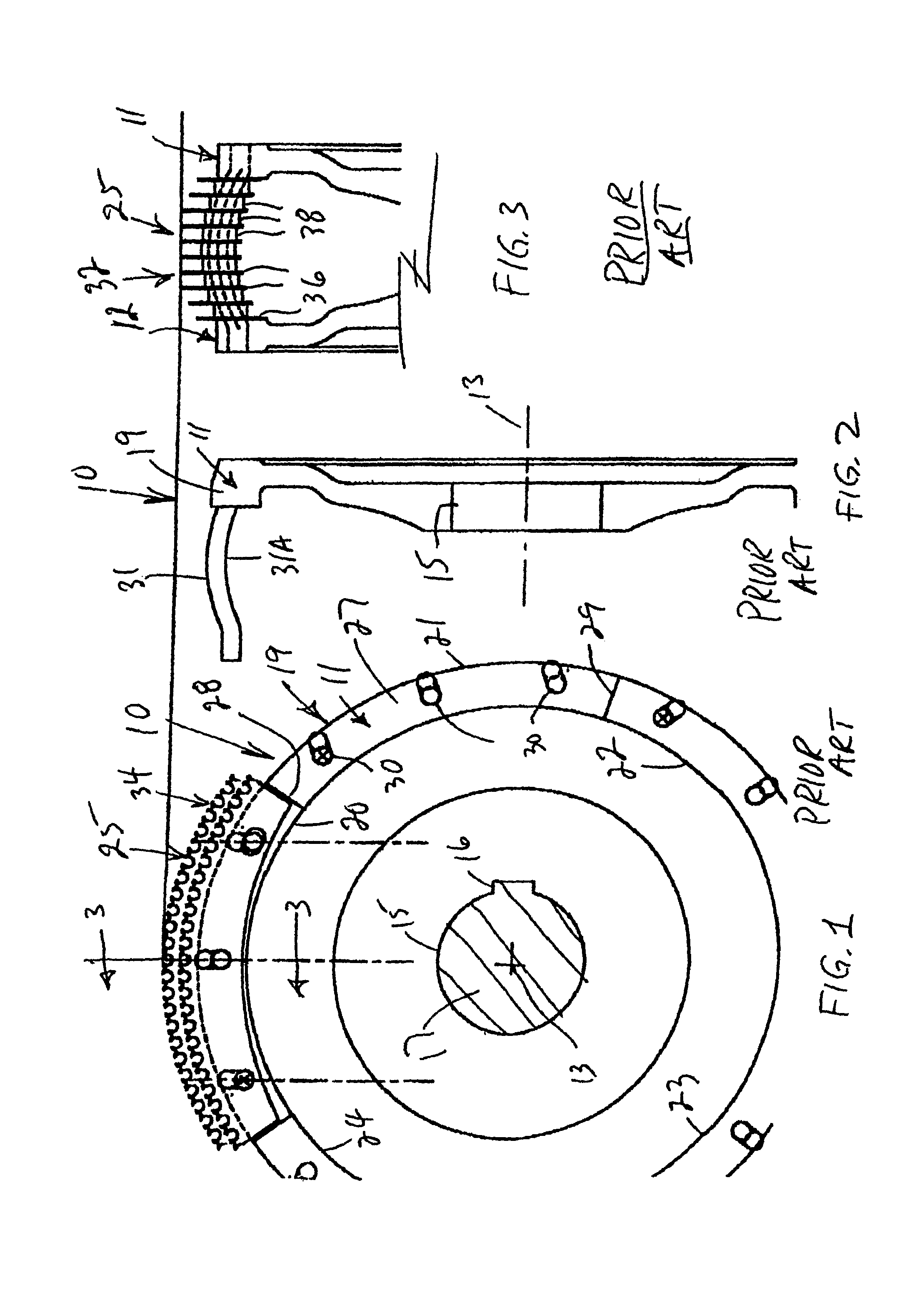 Rasp hub for tire retreading machine