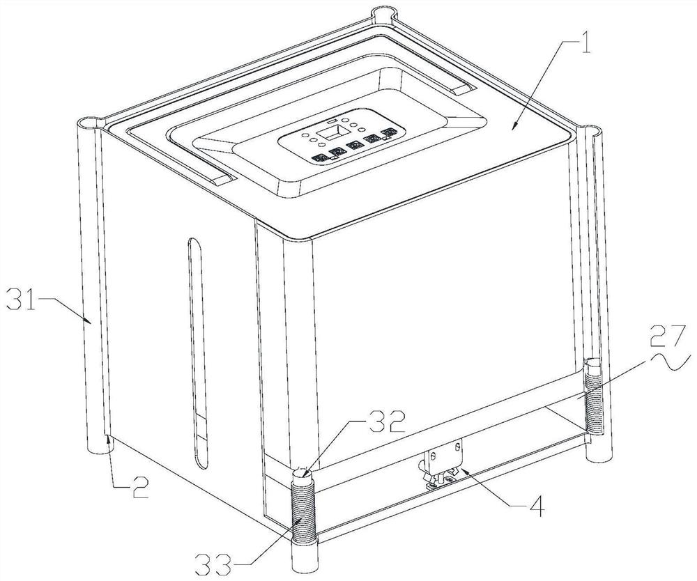 Dehumidifier capable of ascending, descending and contracting