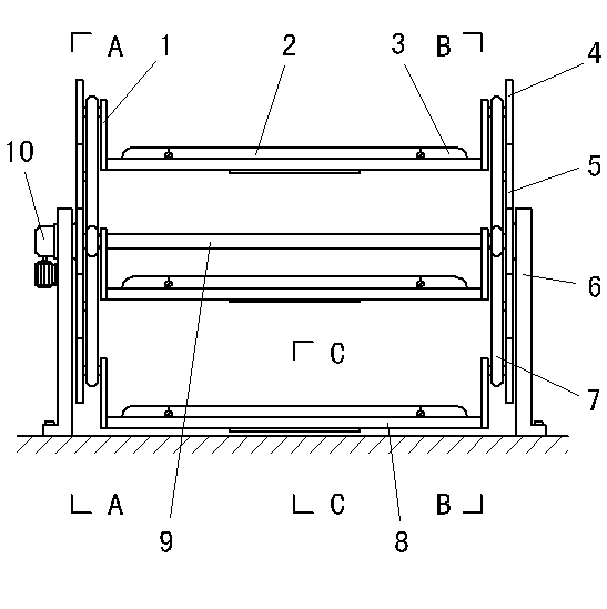 Rolling and tipping type stereo garage