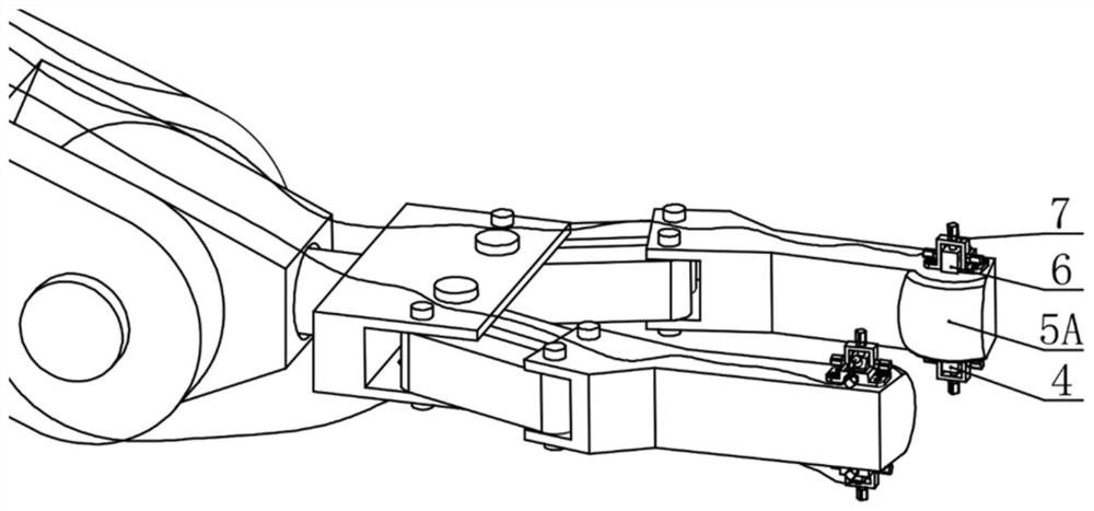 Manipulator tail end and method based on intelligent sensing of ultrasonic surface wave contact stress