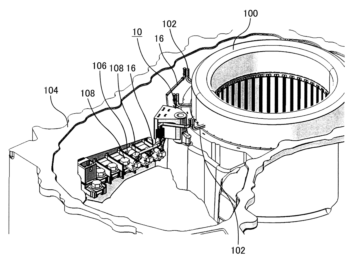 Fixture, fixing assembly, and fixation method for fixing power line to base member