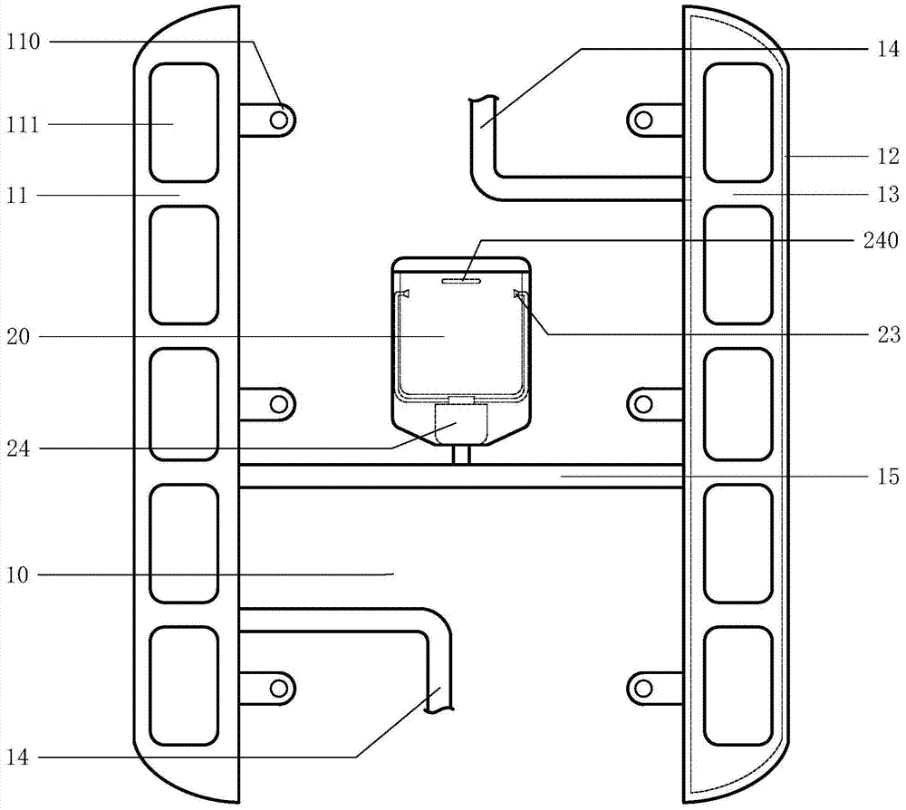 A vehicle-mounted water collection and hand washing device