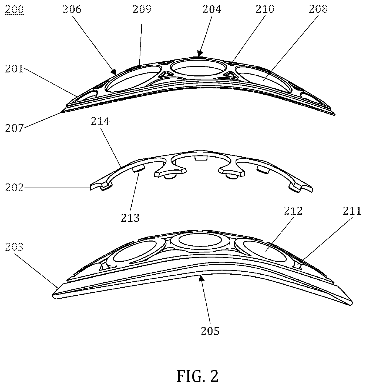 A Layered Protective Structure For Protective Garments And Equipment And An Elastic Layer