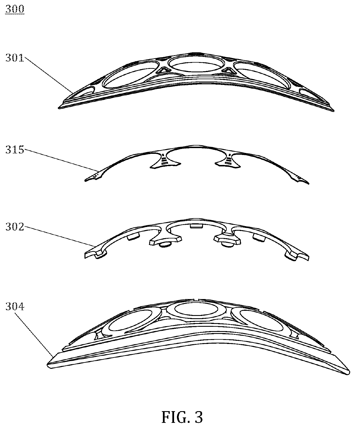 A Layered Protective Structure For Protective Garments And Equipment And An Elastic Layer