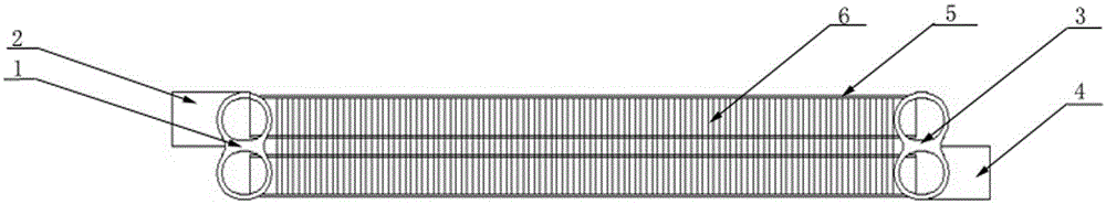 Double-layer parallel flow condenser for integrated passenger car air conditioner