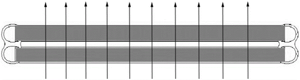 Double-layer parallel flow condenser for integrated passenger car air conditioner