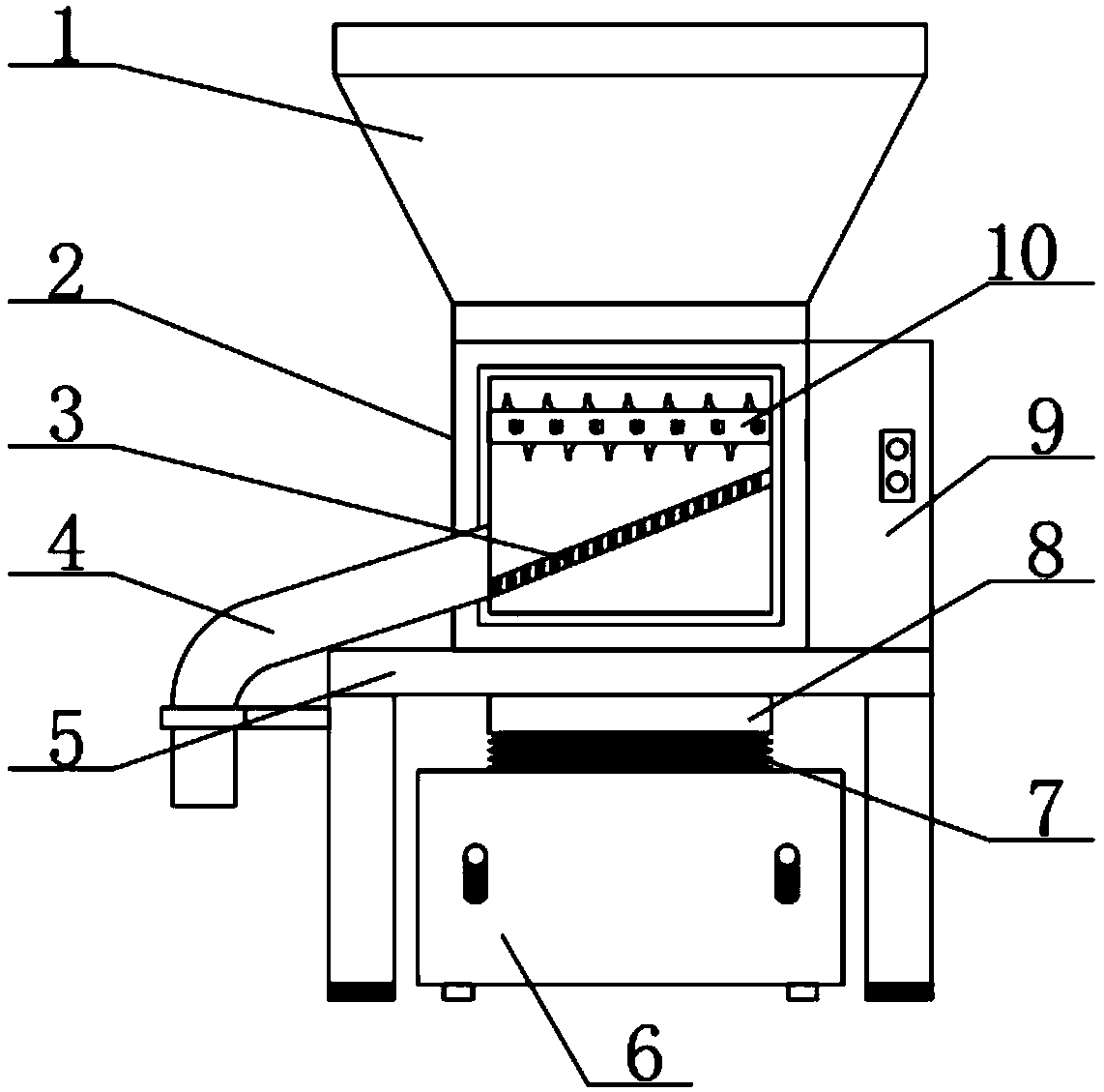 Soil crushing device