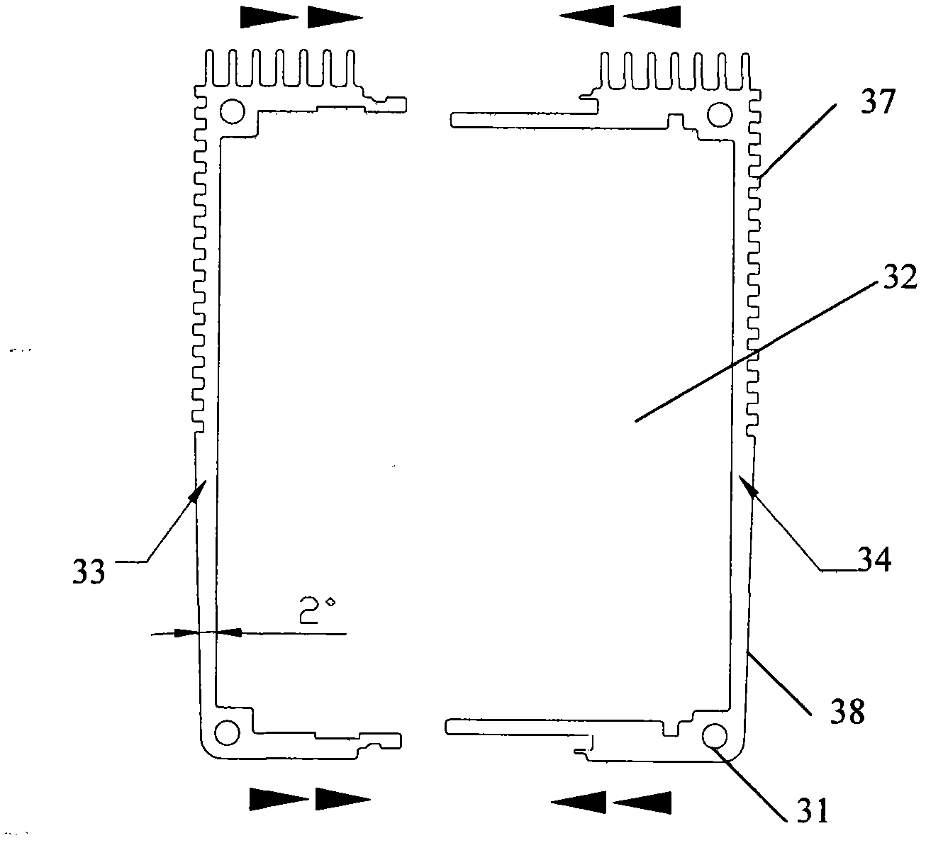 LED (light emitting diode) illumination device and LED illumination lamp fitting