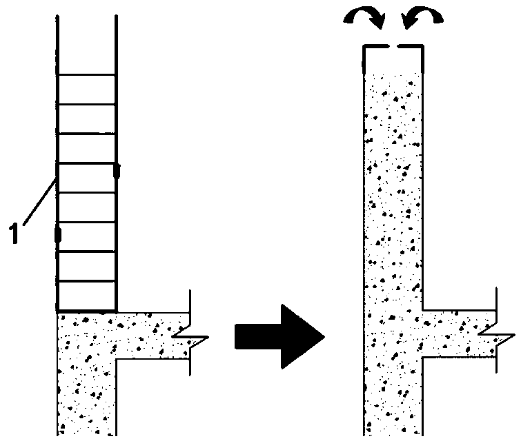 Method for constructing after bent anchoring of reinforcing steel bars in subway engineering