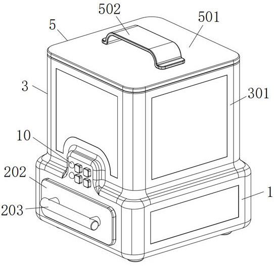 Automatic disinfection device for treatment room in emergency department