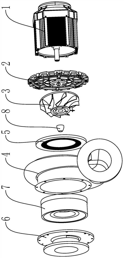 Combined impeller air compressor