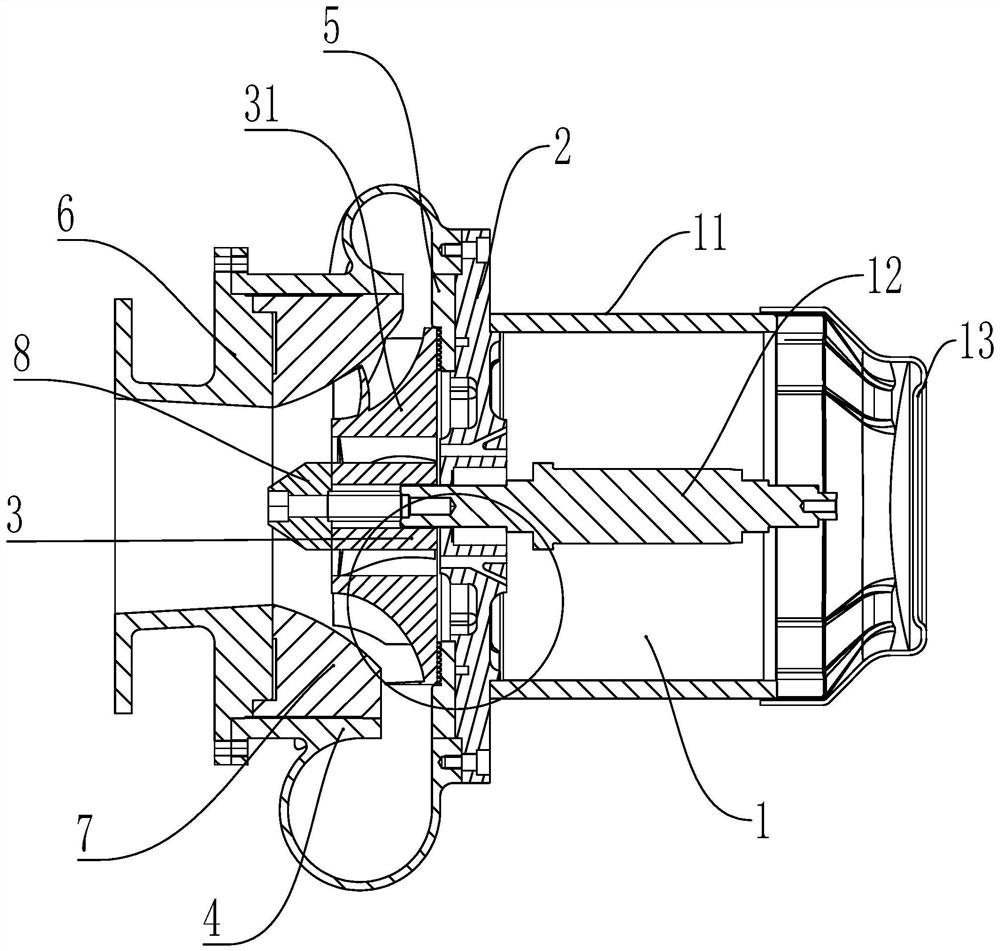 Combined impeller air compressor