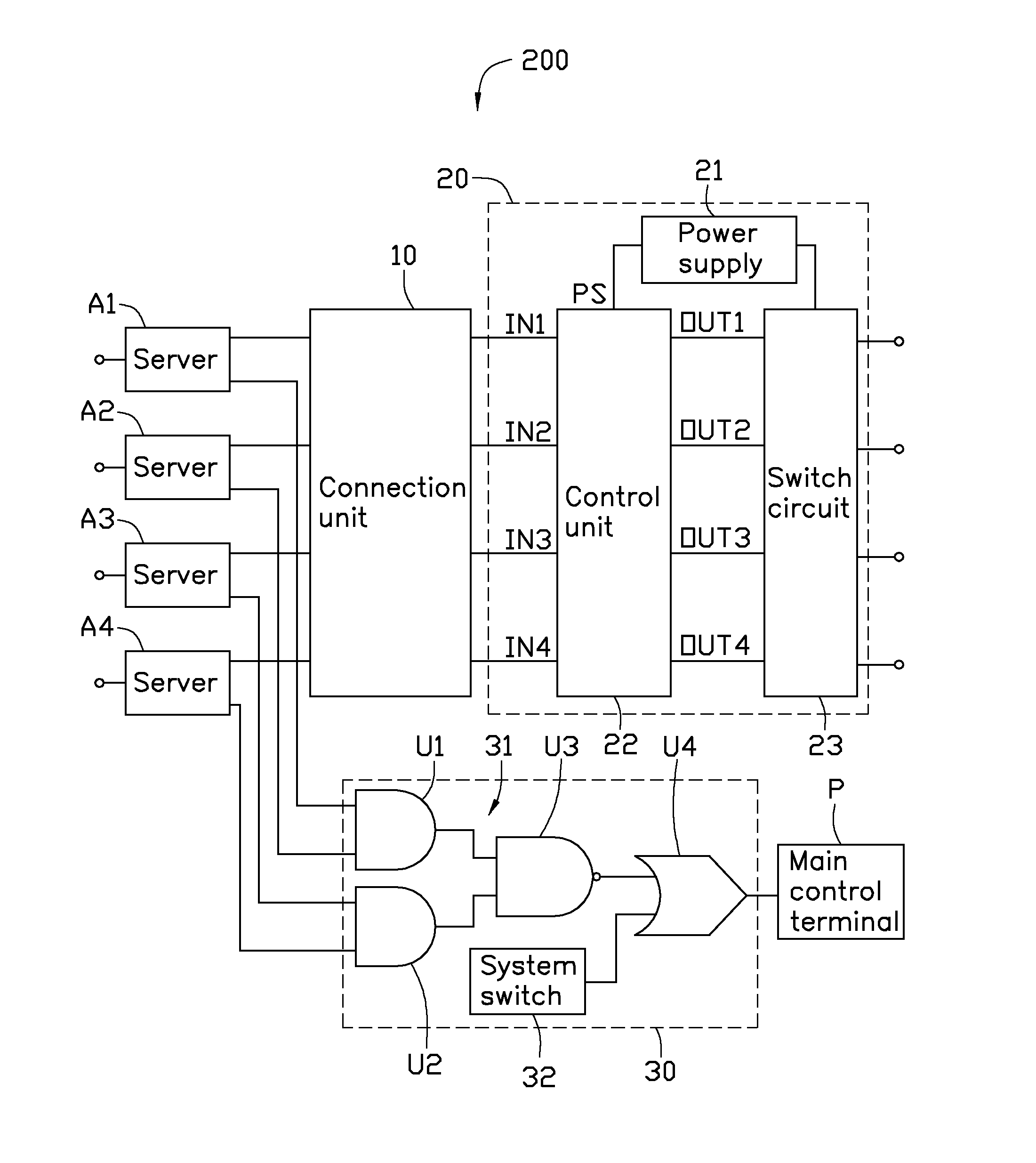 Power supply device for computer systems and computer system using the power supply device