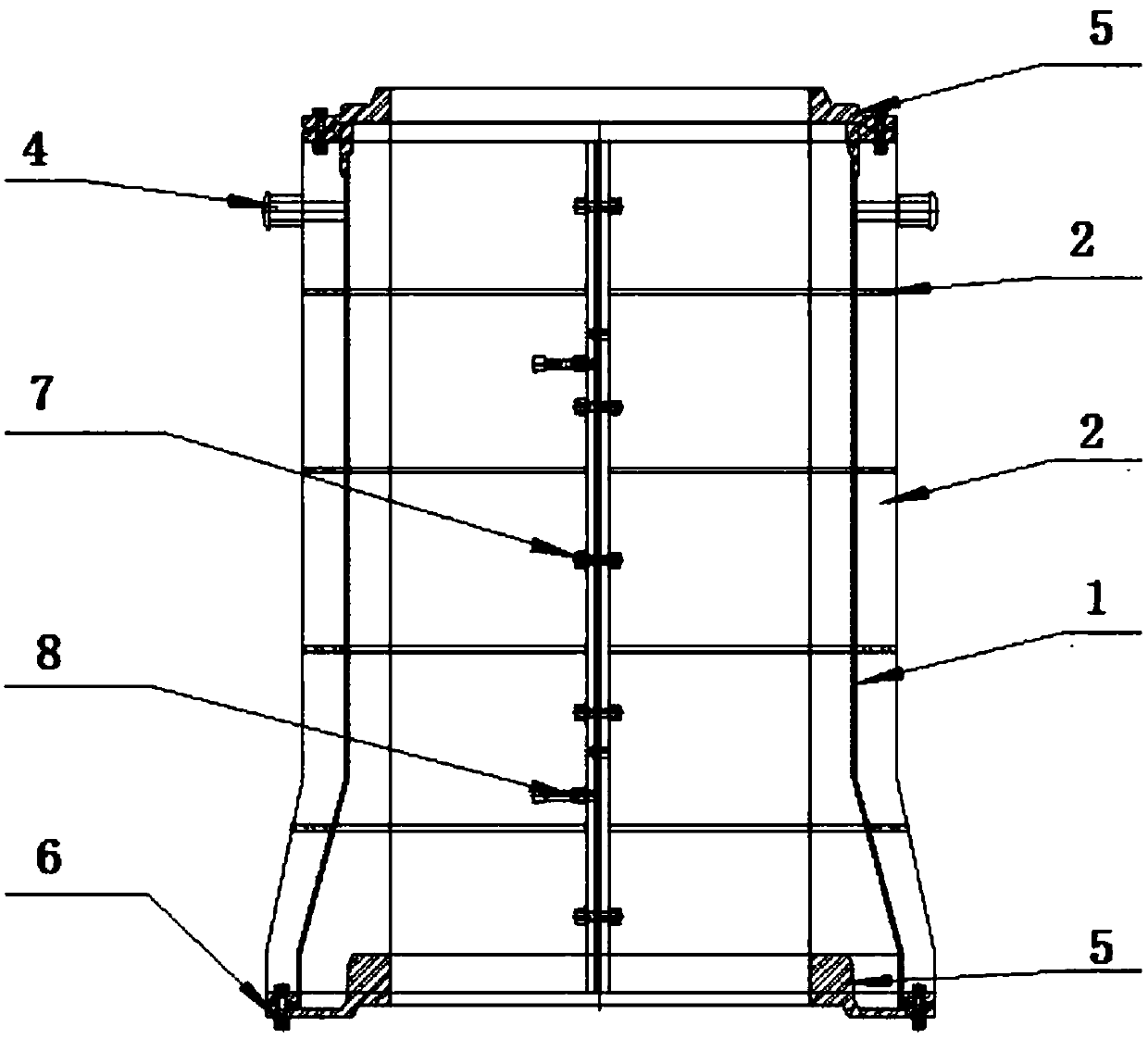 Mold for producing concrete pipes