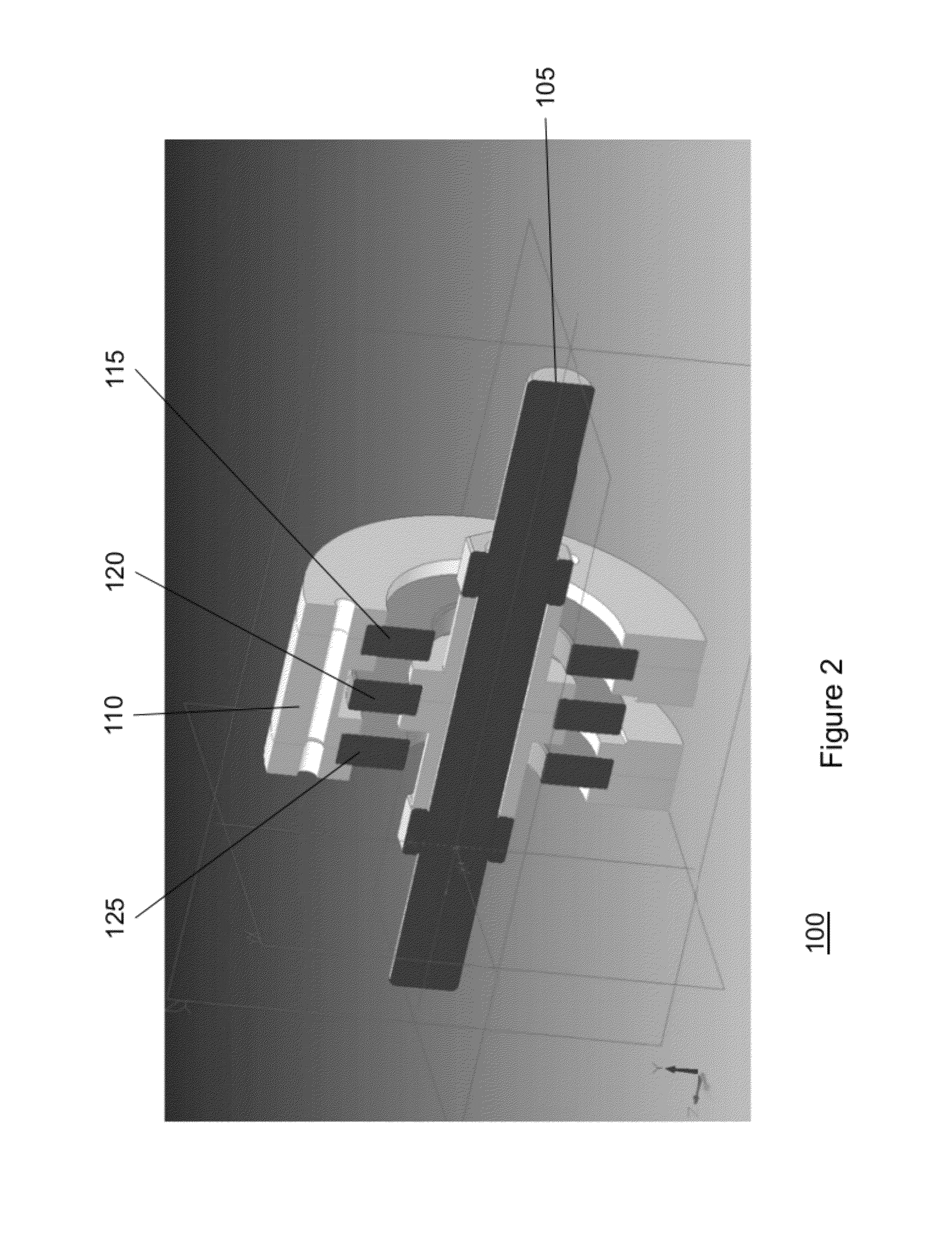 Axial magnetic suspension