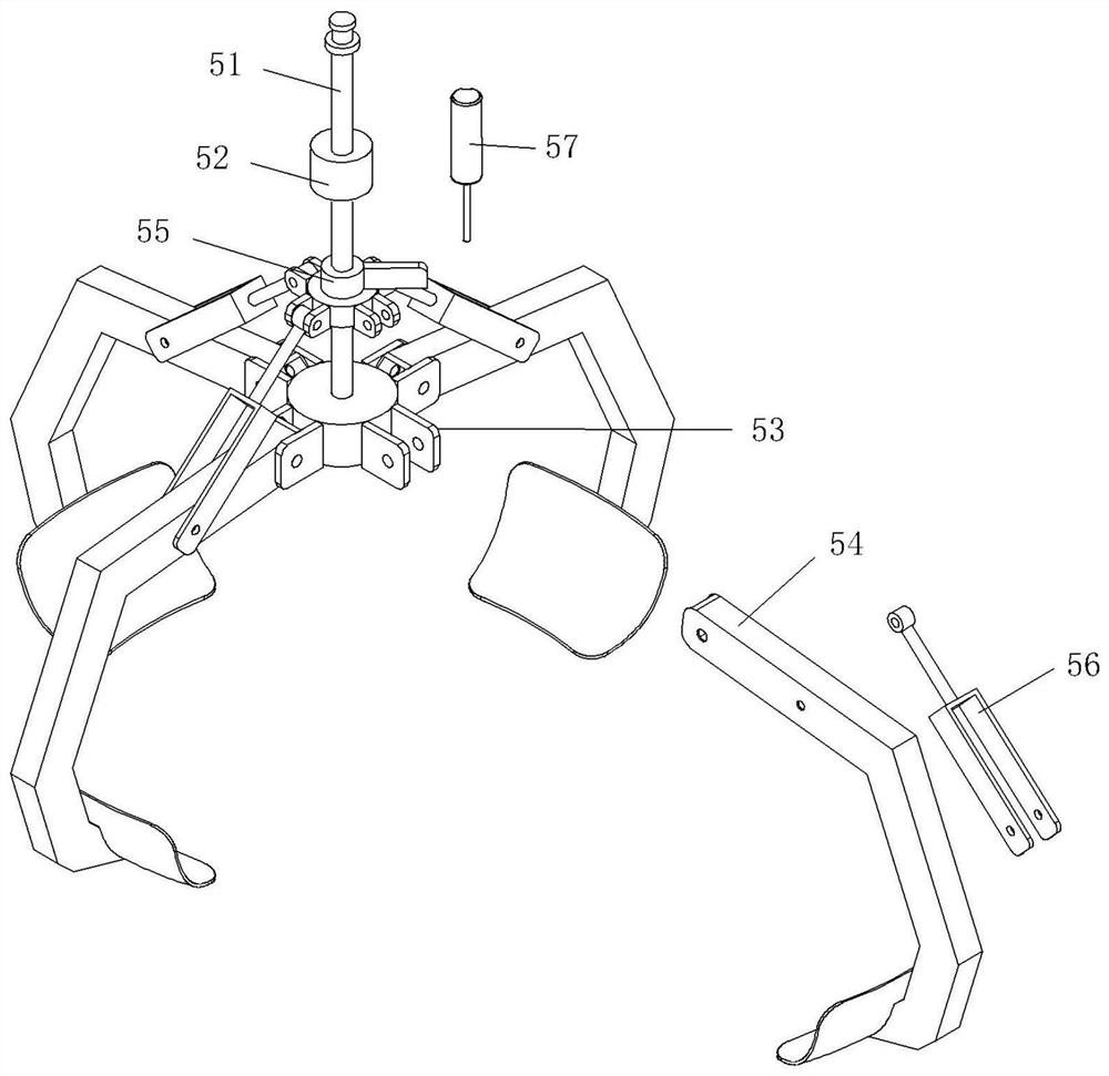 A geotechnical non-woven plant fiber auxiliary feeding device